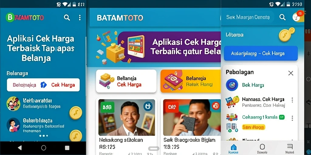 Tampilan antarmuka aplikasi Cek Harga BATAMTOTO yang mudah digunakan.