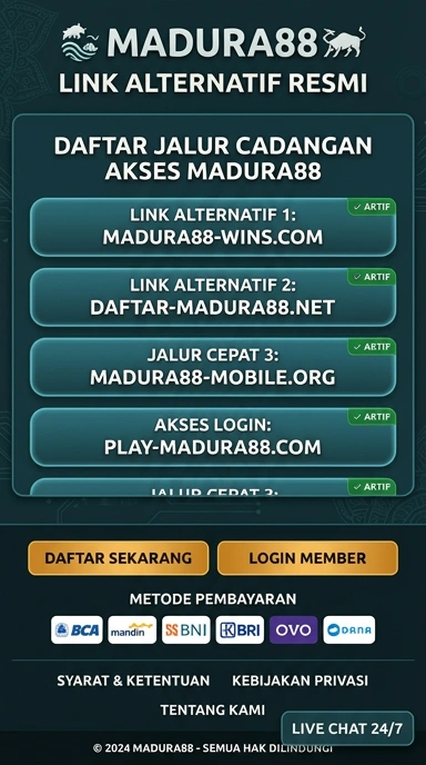 Tampilan link alternatif madura88